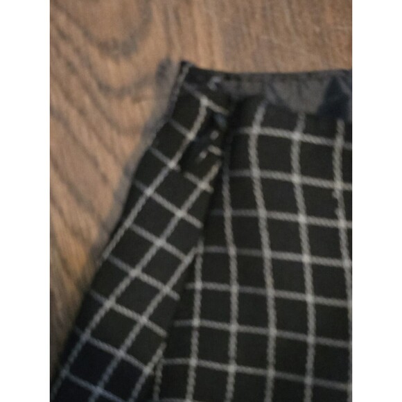 Vintage 90s y2k‎ Ruffle Bow Skirt Beaded Black White Lining Michelle Petite 4P - Picture 7 of 8